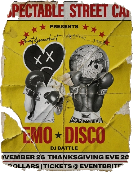 Respectable Street Cafe presents Emo Disco DJ Battle
