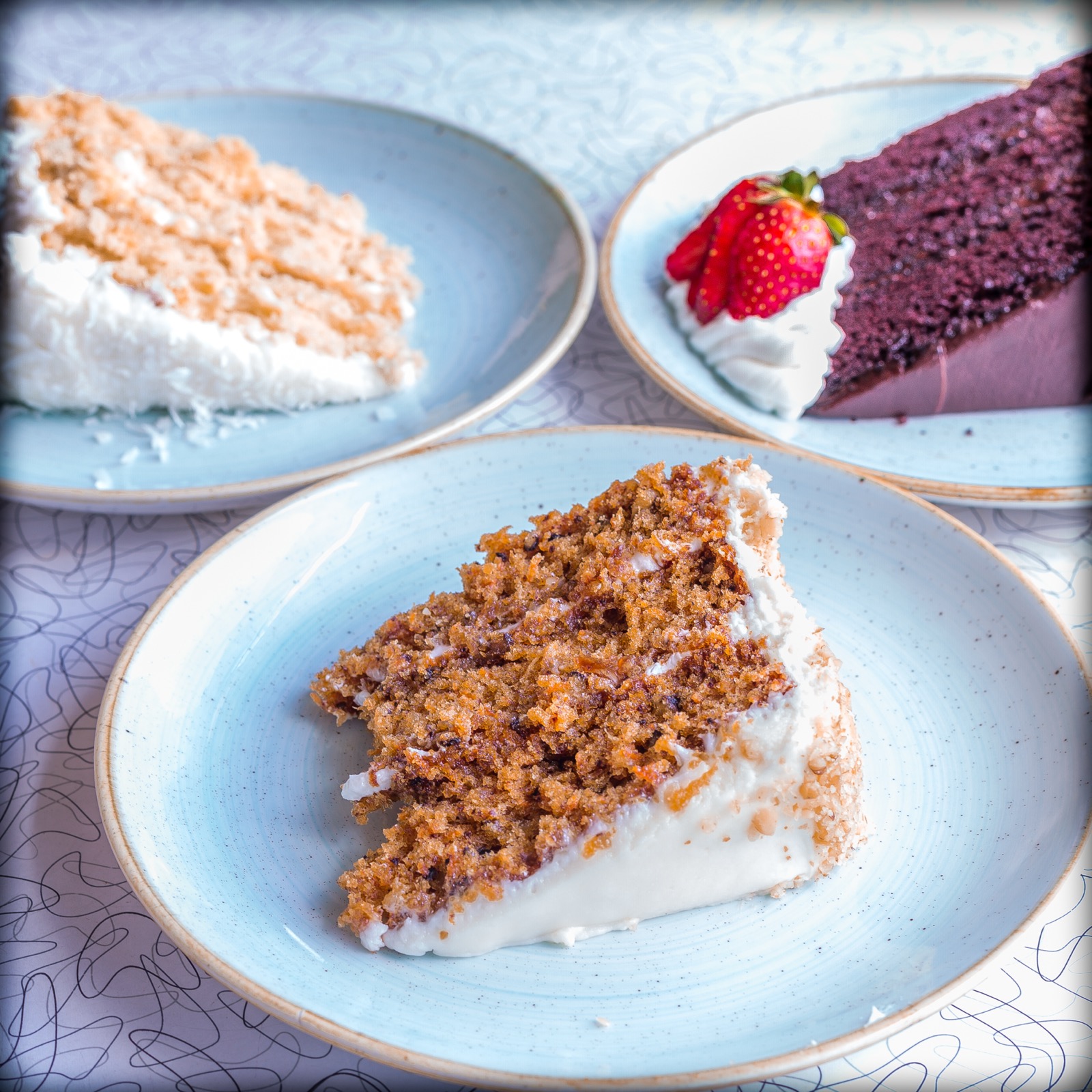 Carrot cake with cream cheese frosting
